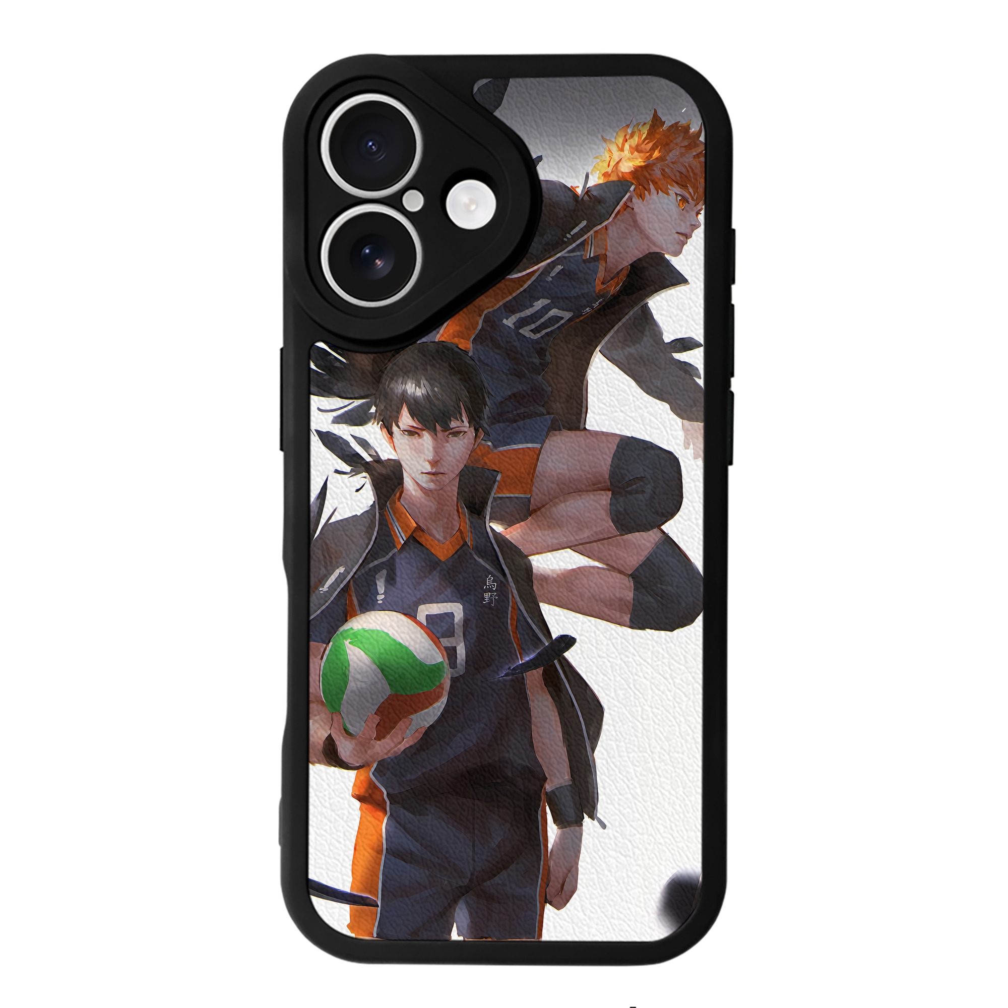 （画像用） ハイキュー!! Haikyu!! 【iPhone 16シリーズ対応】シリコンスマホケース（レザー調） 材質：シリコン